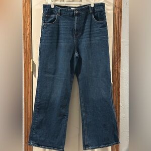 H&M High Rise Wide Leg Jeans
